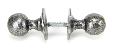 From The Anvil - Pewter Round Mortice/Rim Knob Set | Sku. 33778 | Trade Door Handles.