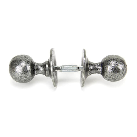From The Anvil - Pewter Round Mortice/Rim Knob Set | Sku. 33778 | Trade Door Handles.