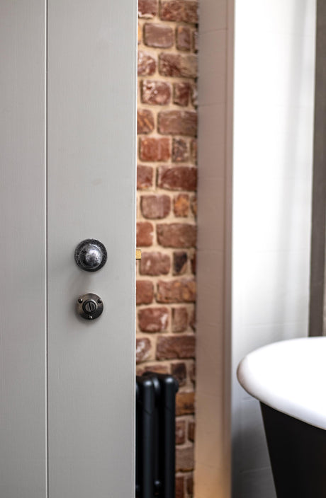 From The Anvil - Pewter Round Mortice/Rim Knob Set | Sku. 33778 | Trade Door Handles.