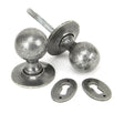 From The Anvil - Pewter Round Mortice/Rim Knob Set | Sku. 33778 | Trade Door Handles.