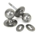 From The Anvil - Pewter Round Mortice/Rim Knob Set | Sku. 33778 | Trade Door Handles.