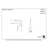 From The Anvil - Pewter Frame Keep Pin | Sku. 33781 | Trade Door Handles.