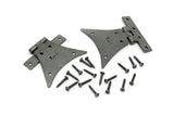 From The Anvil - Pewter 3 ¼" Half Butterfly Hinge (pair) | Sku. 33783 | Trade Door Handles.
