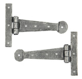 From The Anvil - Pewter 6" Penny End T Hinge (pair) | Sku. 33788 | Trade Door Handles.