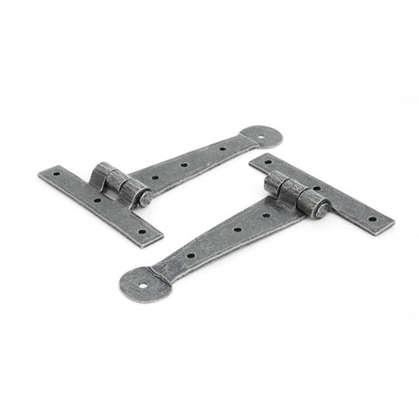 From The Anvil - Pewter 6" Penny End T Hinge (pair) | Sku. 33788 | Trade Door Handles.