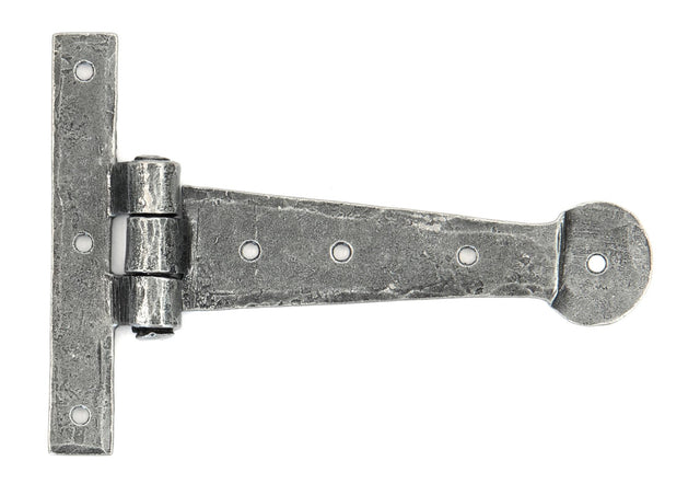 From The Anvil - Pewter 6" Penny End T Hinge (pair) | Sku. 33788 | Trade Door Handles.