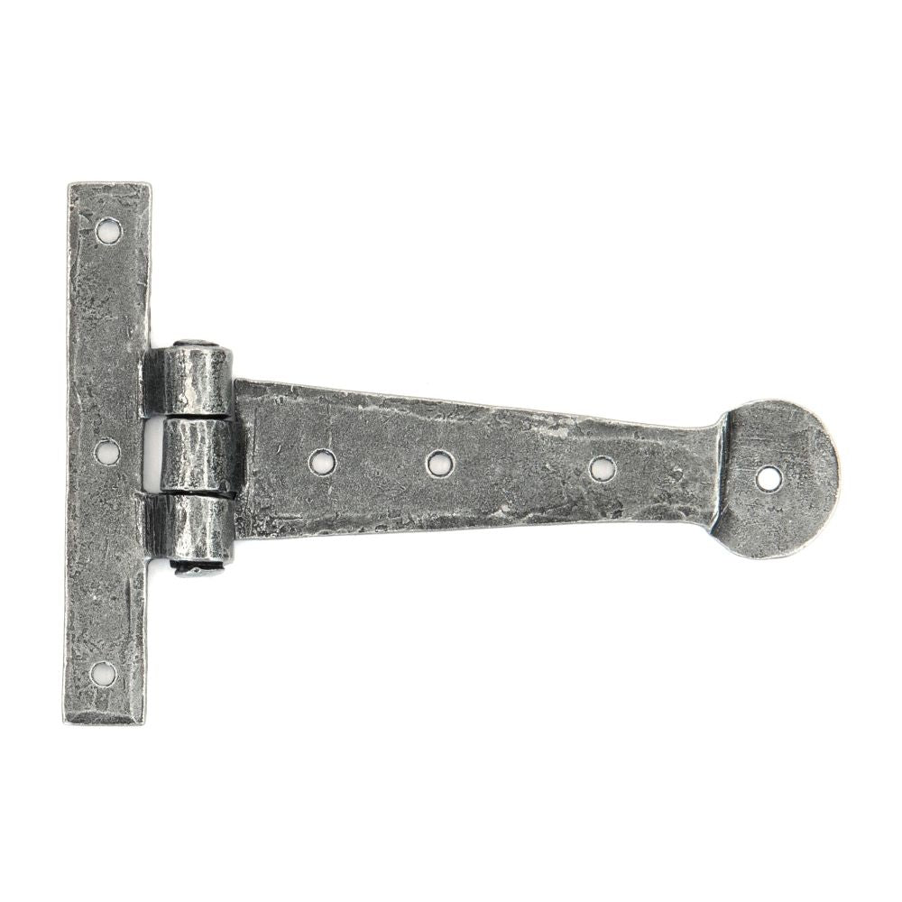 From The Anvil - Pewter 6" Penny End T Hinge (pair) | Sku. 33788 | Trade Door Handles.