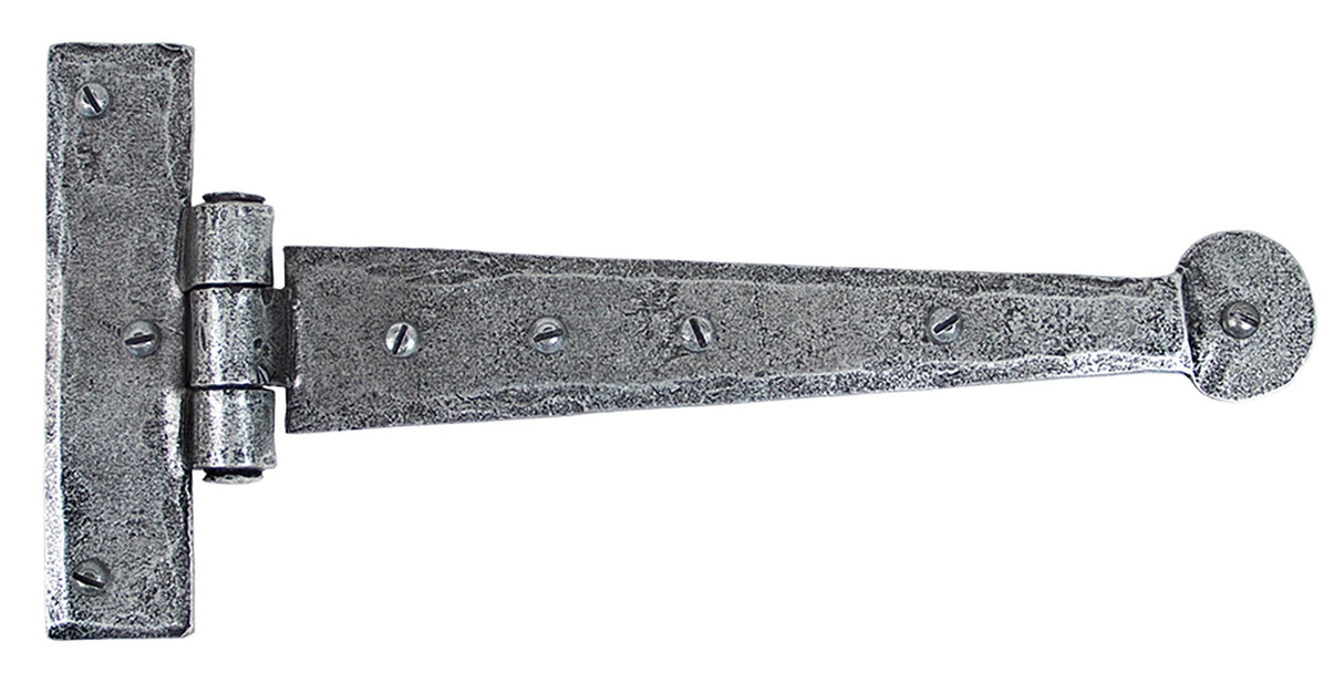From The Anvil - Pewter 9" Penny End T Hinge (pair) | Sku. 33789 | Trade Door Handles.