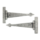 From The Anvil - Pewter 9" Arrow Head T Hinge (pair) | Sku. 33790 | Trade Door Handles.