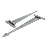 From The Anvil - Pewter 15" Arrow Head T Hinge (pair) | Sku. 33791 | Trade Door Handles.