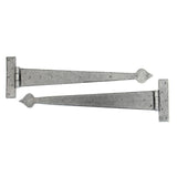 From The Anvil - Pewter 22" Arrow Head T Hinge (pair) | Sku. 33792 | Trade Door Handles.