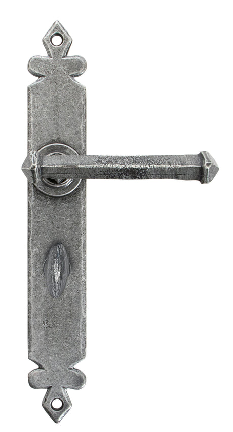 From The Anvil - Pewter Tudor Lever Bathroom Set | Sku. 33802 | Trade Door Handles.