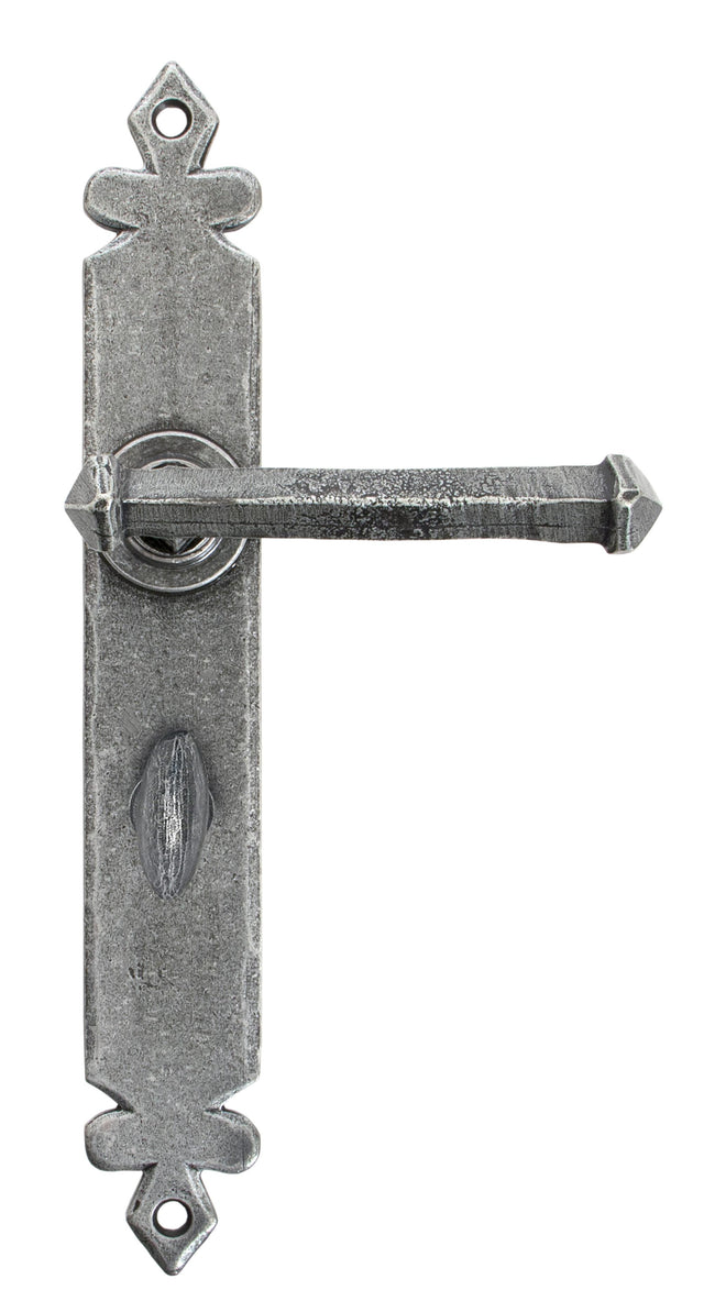 From The Anvil - Pewter Tudor Lever Bathroom Set | Sku. 33802 | Trade Door Handles.