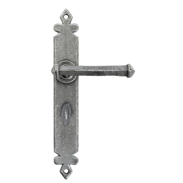 From The Anvil - Pewter Tudor Lever Bathroom Set | Sku. 33802 | Trade Door Handles.