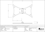 From The Anvil - Black 5" Butterfly Hinge (pair) | Sku. 33813 | Trade Door Handles.