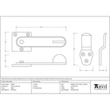 From The Anvil - Black Privacy Latch Set | Sku. 33818 | Trade Door Handles.