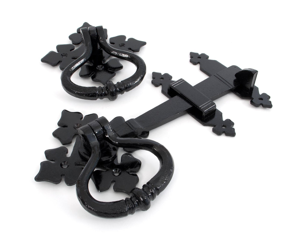 From The Anvil - Black Shakespeare Latch Set | Sku. 33819 | Trade Door Handles.