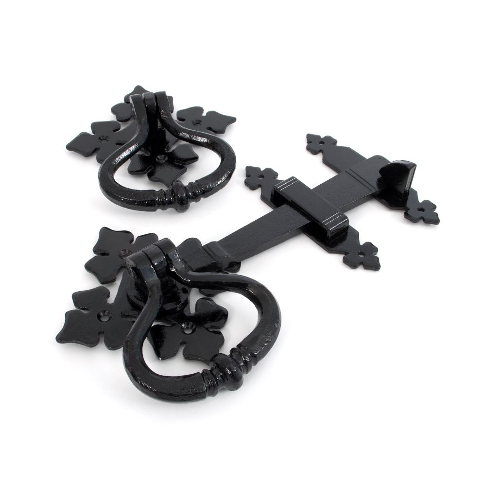 From The Anvil - Black Shakespeare Latch Set | Sku. 33819 | Trade Door Handles.