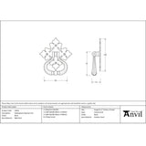 From The Anvil - Black Shakespeare Ring Turn Set | Sku. 33820 | Trade Door Handles.