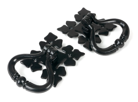 From The Anvil - Black Shakespeare Ring Turn Set | Sku. 33820 | Trade Door Handles.