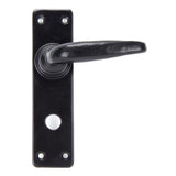 From The Anvil - Black Smooth Lever Bathroom Set | Sku. 33822 | Trade Door Handles.