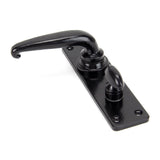 From The Anvil - Black Smooth Lever Bathroom Set | Sku. 33822 | Trade Door Handles.