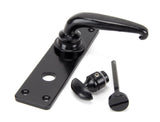 From The Anvil - Black Smooth Lever Bathroom Set | Sku. 33822 | Trade Door Handles.