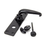From The Anvil - Black Smooth Lever Bathroom Set | Sku. 33822 | Trade Door Handles.