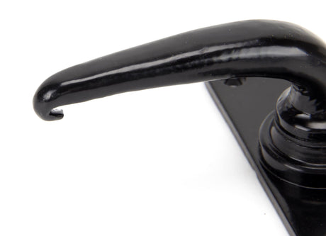From The Anvil - Black Smooth Lever Bathroom Set | Sku. 33822 | Trade Door Handles.