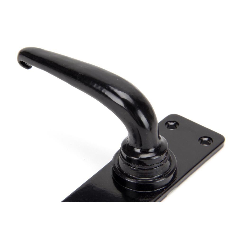 From The Anvil - Black Smooth Lever Bathroom Set | Sku. 33822 | Trade Door Handles.