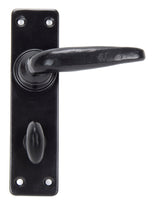 From The Anvil - Black Smooth Lever Bathroom Set | Sku. 33822 | Trade Door Handles.