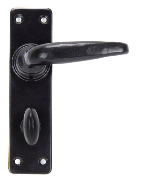 From The Anvil - Black Smooth Lever Bathroom Set | Sku. 33822 | Trade Door Handles.