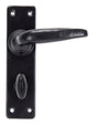 From The Anvil - Black Smooth Lever Bathroom Set | Sku. 33822 | Trade Door Handles.