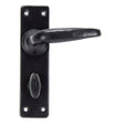 From The Anvil - Black Smooth Lever Bathroom Set | Sku. 33822 | Trade Door Handles.