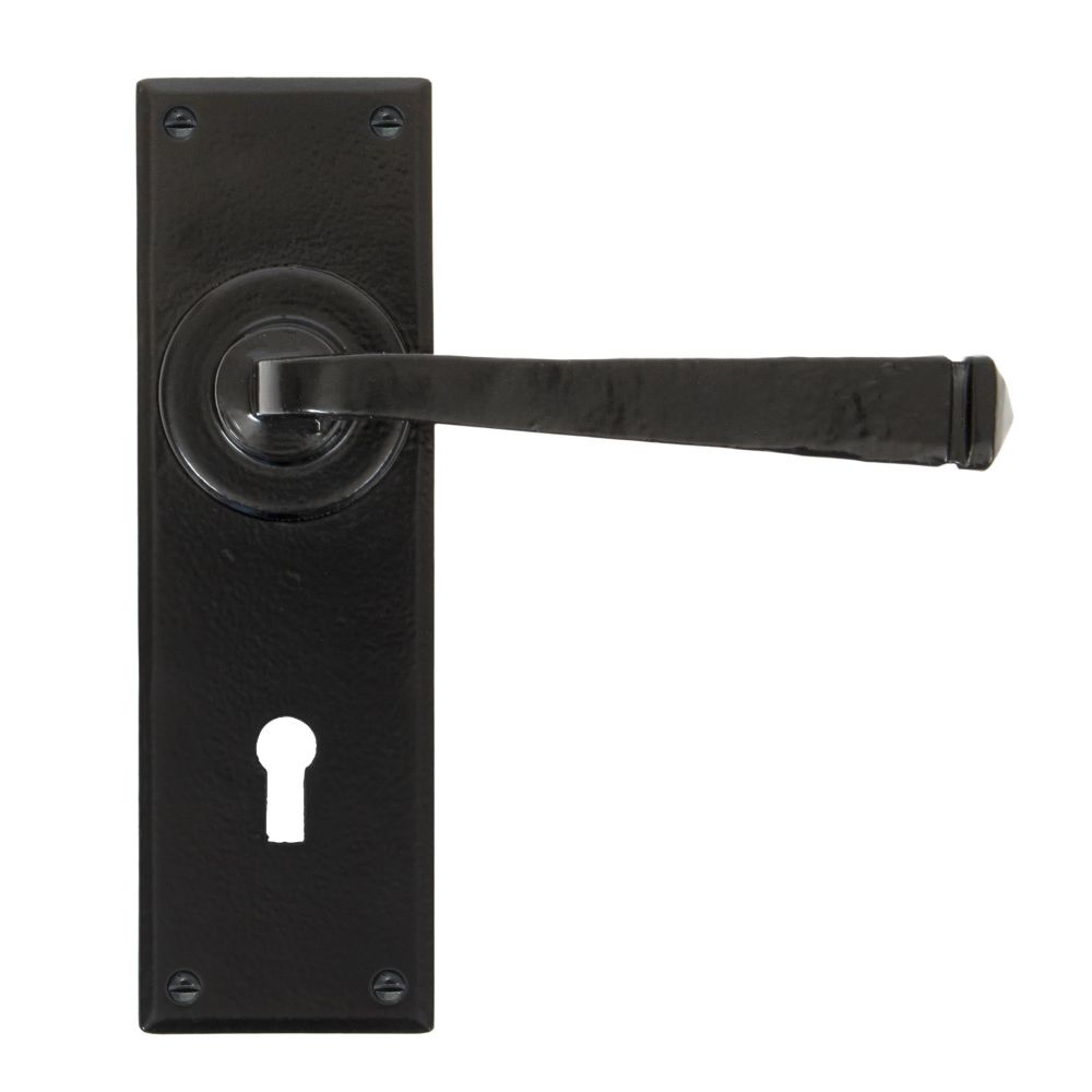 From The Anvil - Black Avon Lever Lock Set | Sku. 33824 | Trade Door Handles.