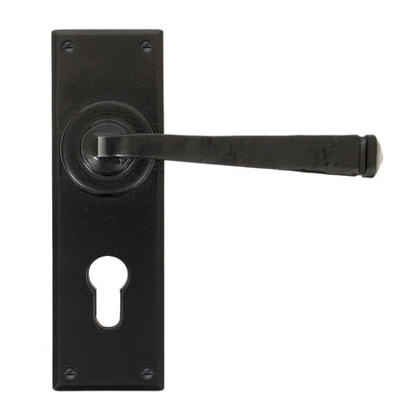 From The Anvil - Black Avon Lever Euro Lock Set | Sku. 33826 | Trade Door Handles.