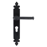 From The Anvil - Black Tudor Lever Euro Lock Set | Sku. 33827 | Trade Door Handles.