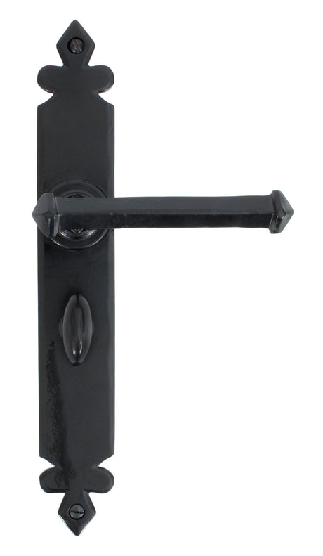 From The Anvil - Black Tudor Lever Bathroom Set | Sku. 33828 | Trade Door Handles.