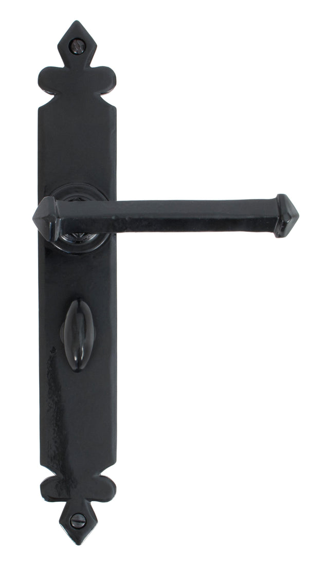 From The Anvil - Black Tudor Lever Bathroom Set | Sku. 33828 | Trade Door Handles.