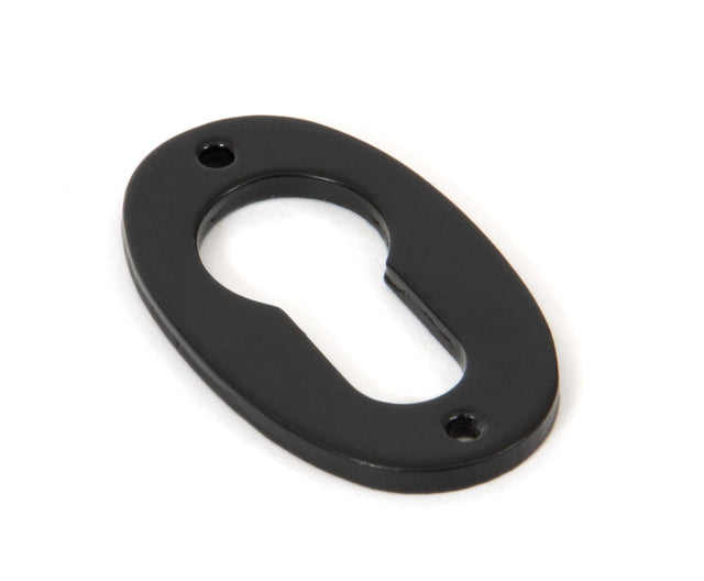 From The Anvil - Black Oval Euro Escutcheon | Sku. 33830 | Trade Door Handles.