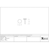 From The Anvil - Black 2" Handmade Nail | Sku. 33832 | Trade Door Handles.