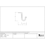 From The Anvil - Black Cup Hook - Medium | Sku. 33836 | Trade Door Handles.