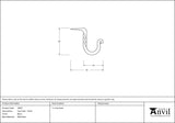From The Anvil - Black Cup Hook - Small | Sku. 33837 | Trade Door Handles.