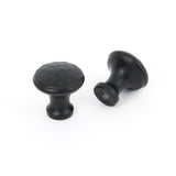 From The Anvil - Black Hammered Cabinet Knob - Small | Sku. 33840 | Trade Door Handles.
