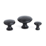 From The Anvil - Black Hammered Cabinet Knob - Small | Sku. 33840 | Trade Door Handles.
