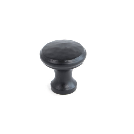 From The Anvil - Black Hammered Cabinet Knob - Small | Sku. 33840 | Trade Door Handles.
