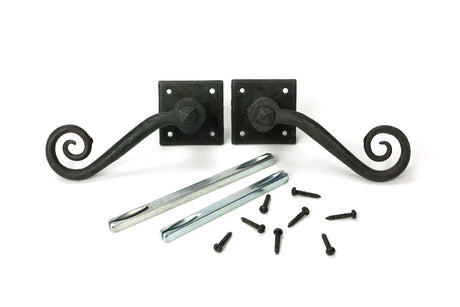 From The Anvil - Beeswax Monkeytail Lever on Rose Set (Diamond) | Sku. 33848 | Trade Door Handles.