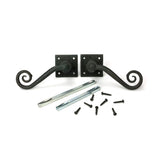 From The Anvil - Beeswax Monkeytail Lever on Rose Set (Diamond) | Sku. 33848 | Trade Door Handles.