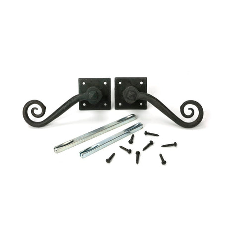 From The Anvil - Beeswax Monkeytail Lever on Rose Set (Diamond) | Sku. 33848 | Trade Door Handles.