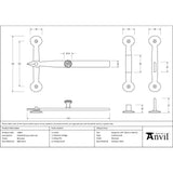 From The Anvil - Beeswax Oxford Privacy Latch Set | Sku. 33862 | Trade Door Handles.